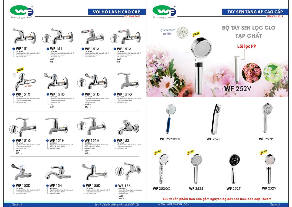 Sen vòi WUFENG Bảng giá và Catalogue mới nhất /Page 9